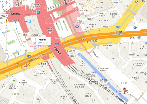 Ritts渋谷店の地図