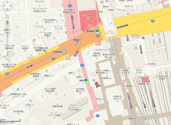 ワヤンプリ新宿店の地図